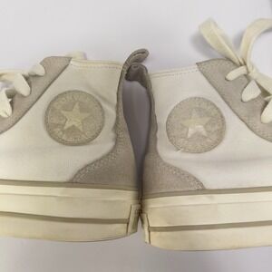 Converse Chuck Taylor All Star High Rise High Top Women's 6.5 Beige Suede‎ Shoes
